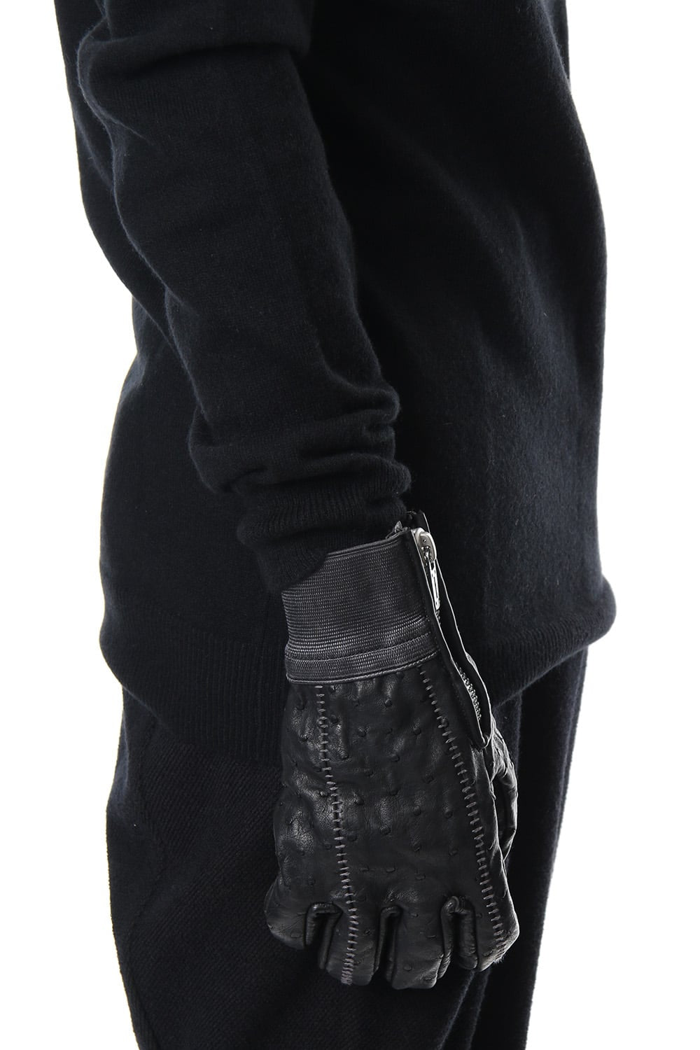 Fascinate Limited Ostrich leather over lock glove