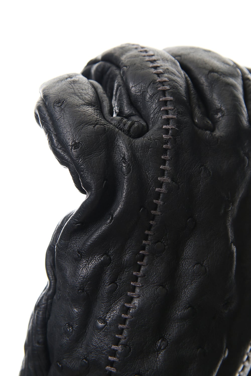 Fascinate Limited Ostrich leather over lock glove