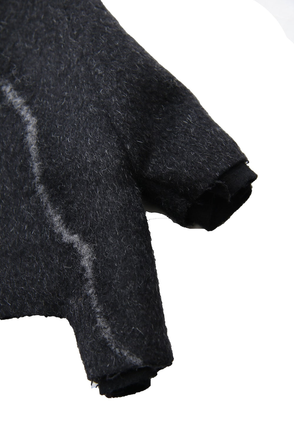 Pure cashmere needle punch fingerless glove