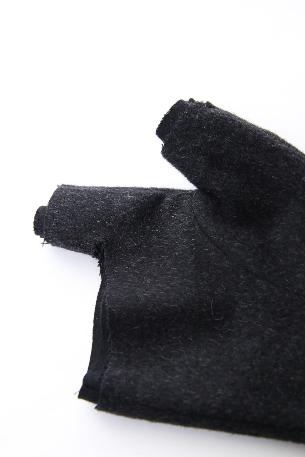 Pure cashmere needle punch fingerless glove