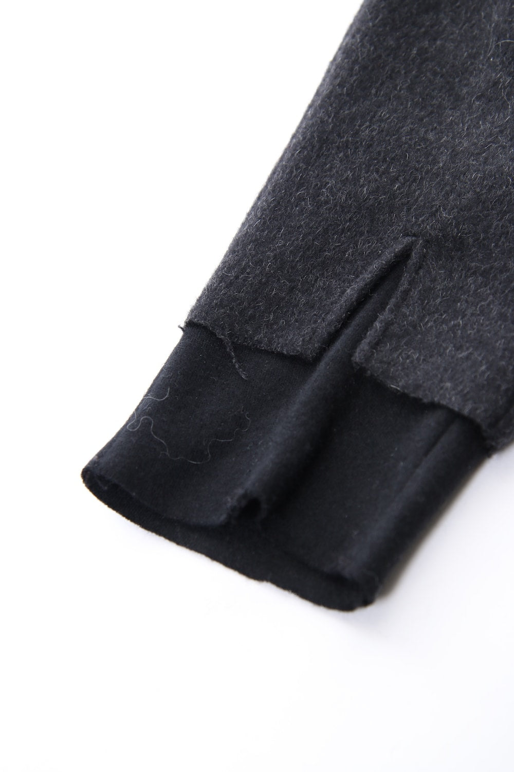 Pure cashmere needle punch fingerless glove