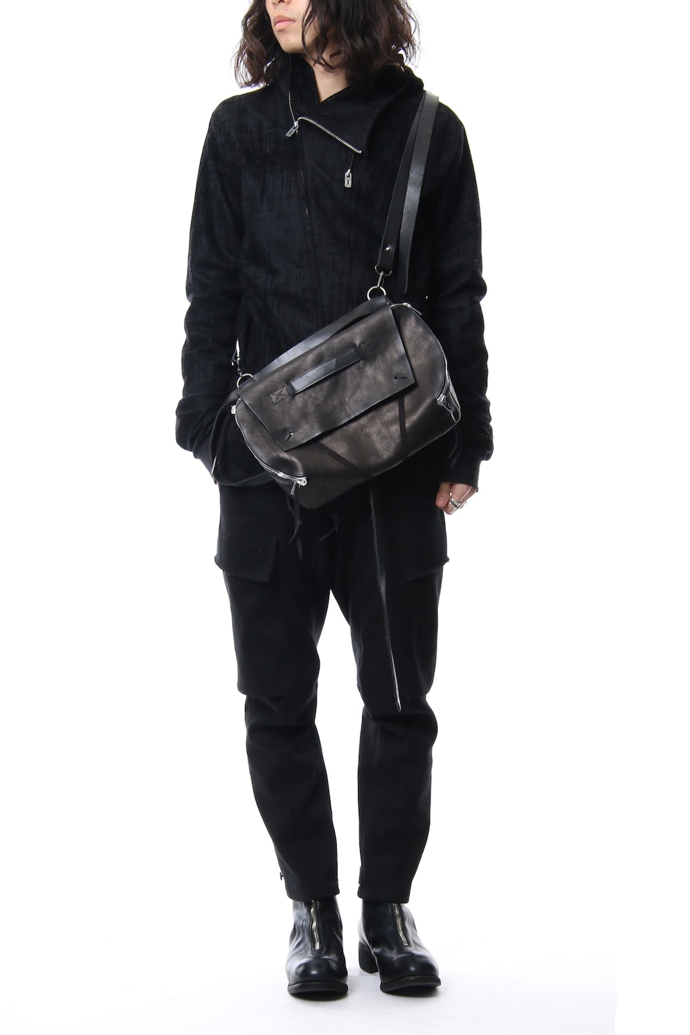 Horse leather harness bag