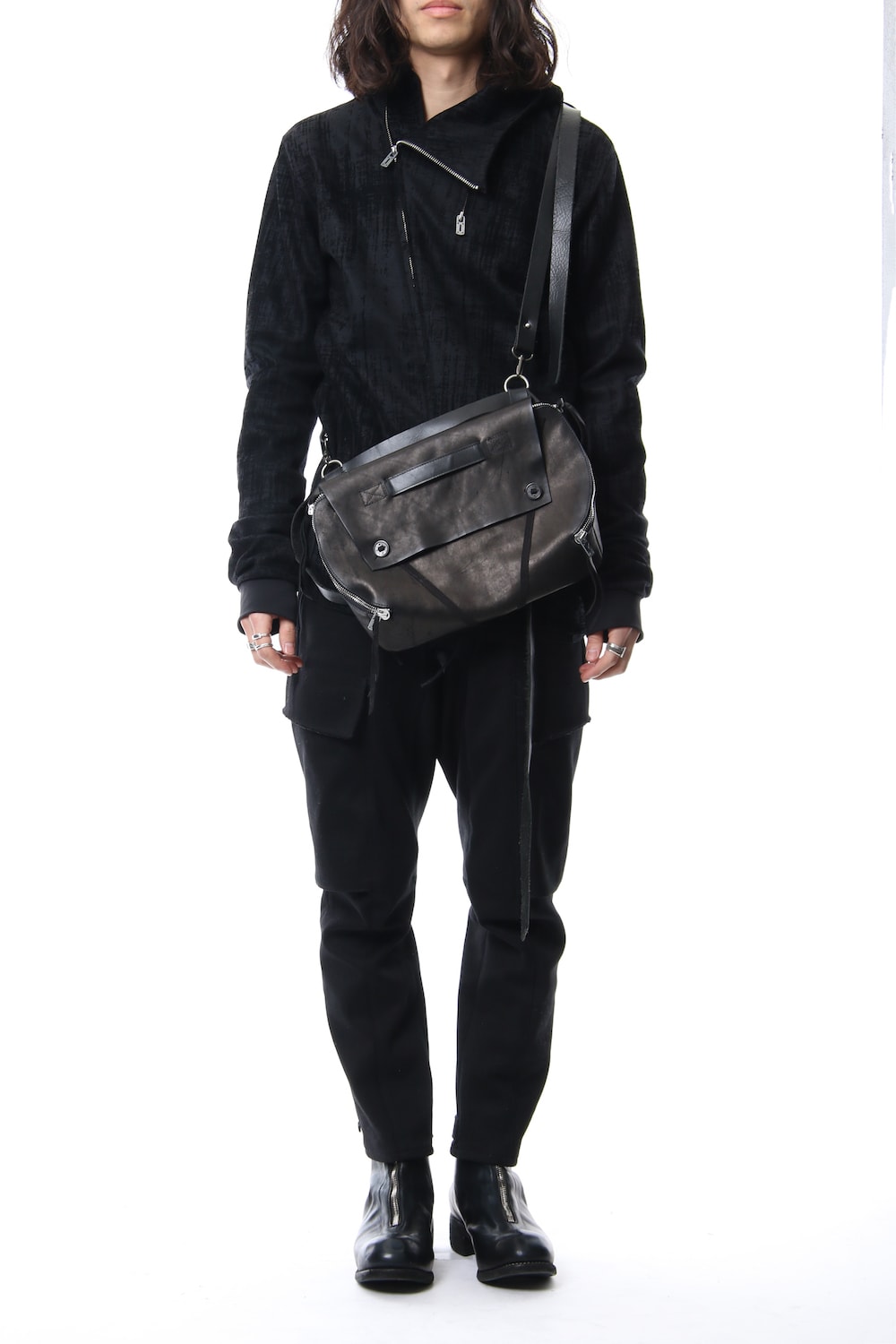 Horse leather harness bag