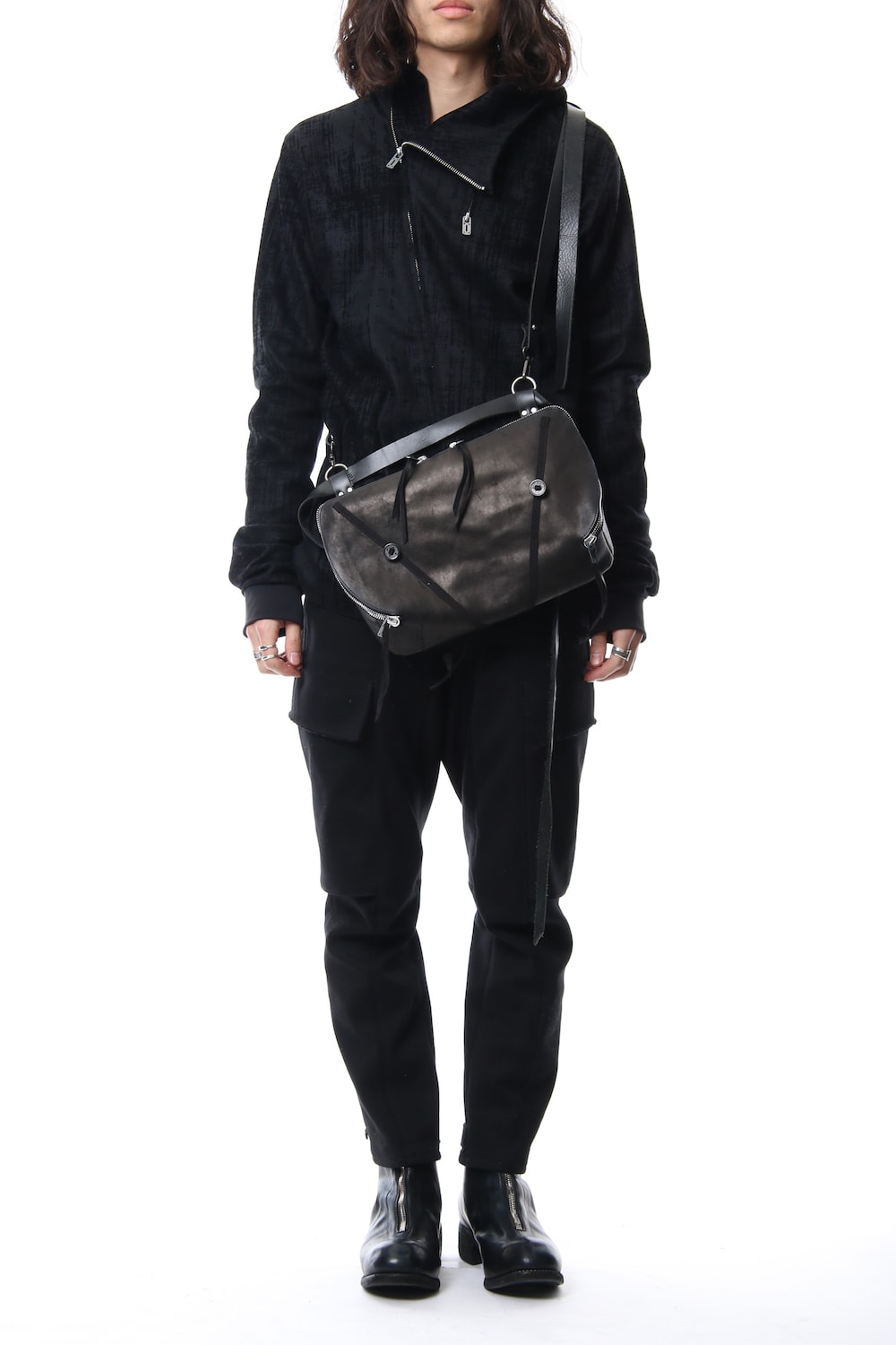 Horse leather harness bag