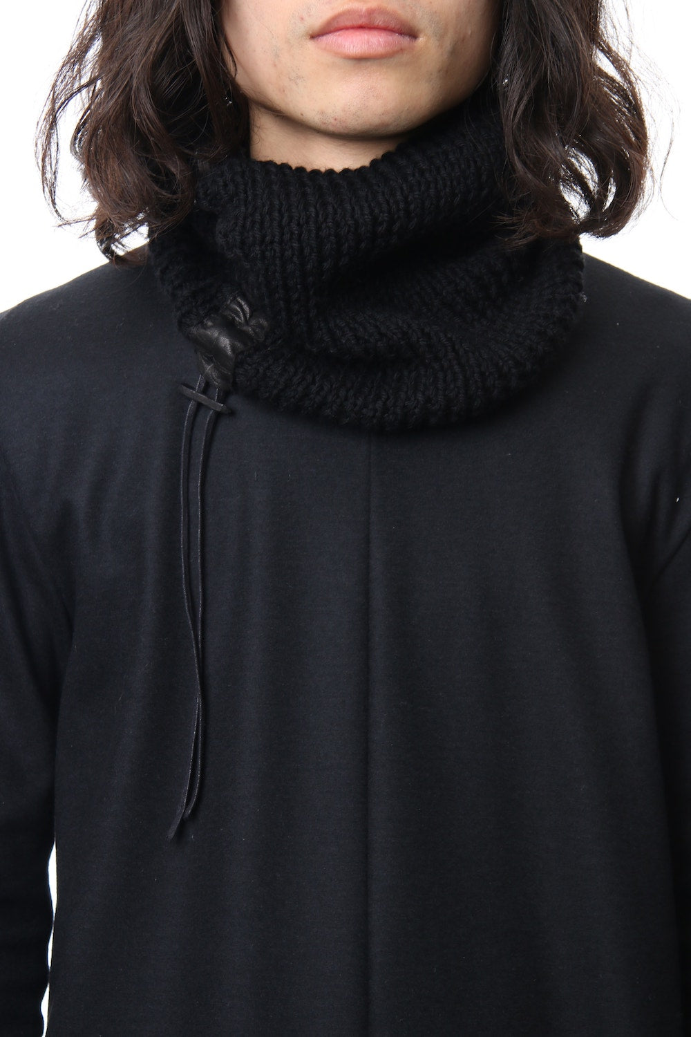 Wool neck warmer