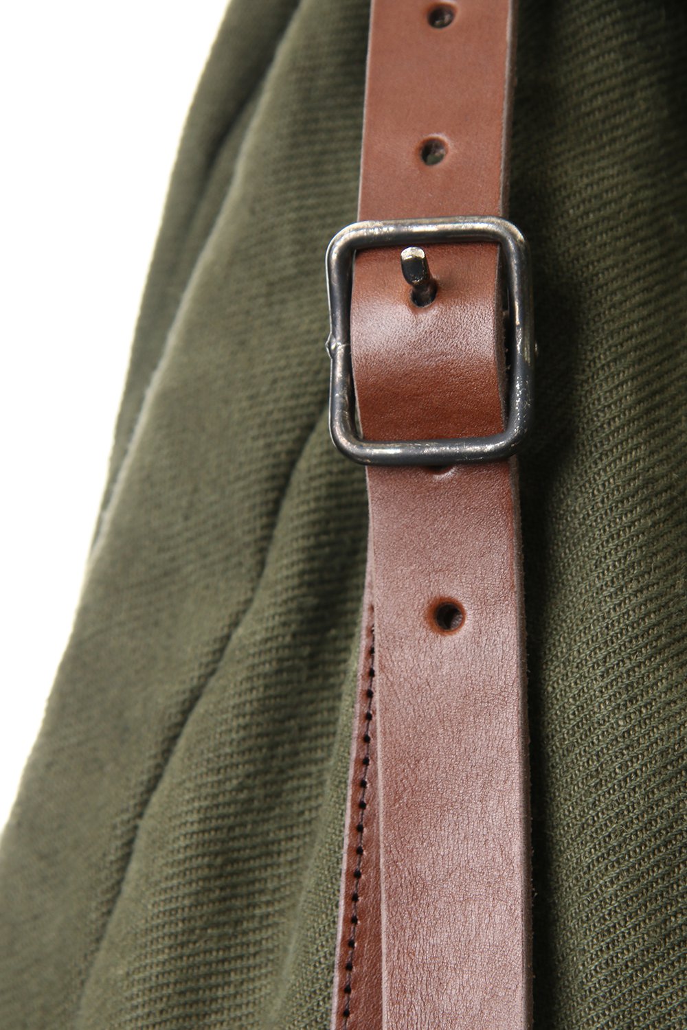 Jute x Cotton Military Twill Bag Attached Bag Pack Khaki