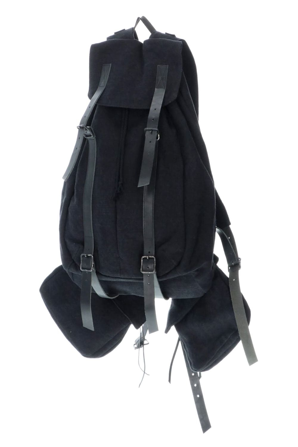Jute x Cotton Military Twill Bag Attached Bag Pack Black