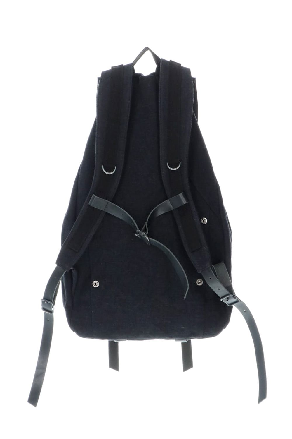 Jute x Cotton Military Twill Bag Attached Bag Pack Black