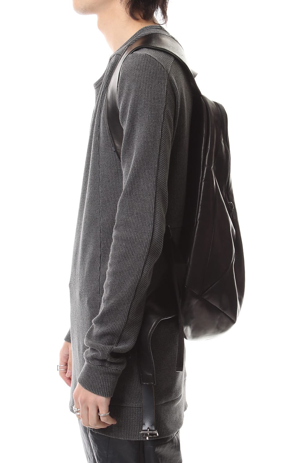 Horse Leather Vest Attached Back Pack