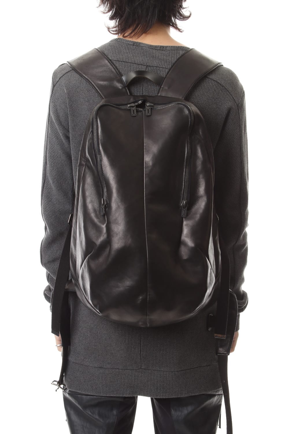 Horse Leather Vest Attached Back Pack