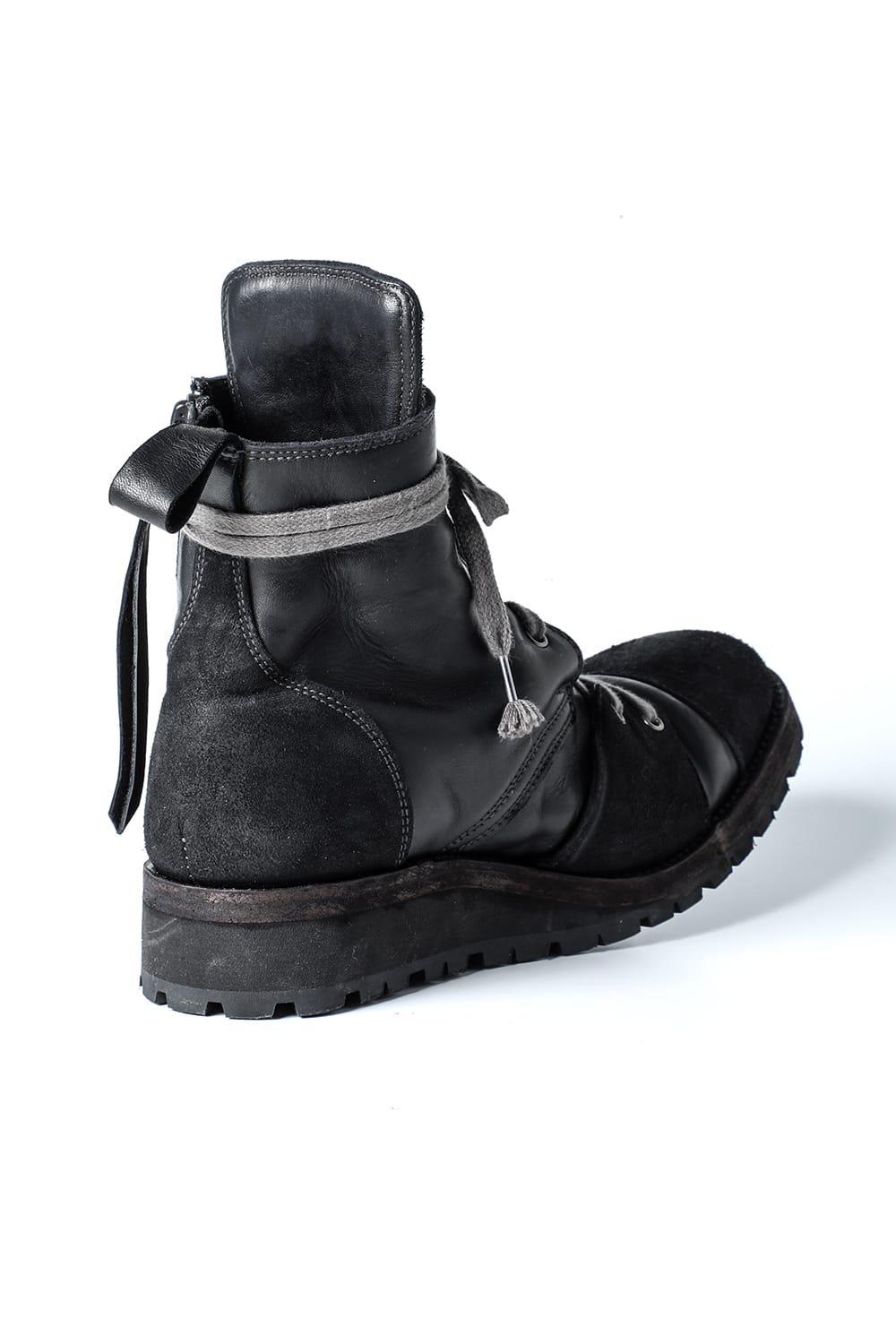 Hose Leather Lace Up Sneaker Boots  Khaki