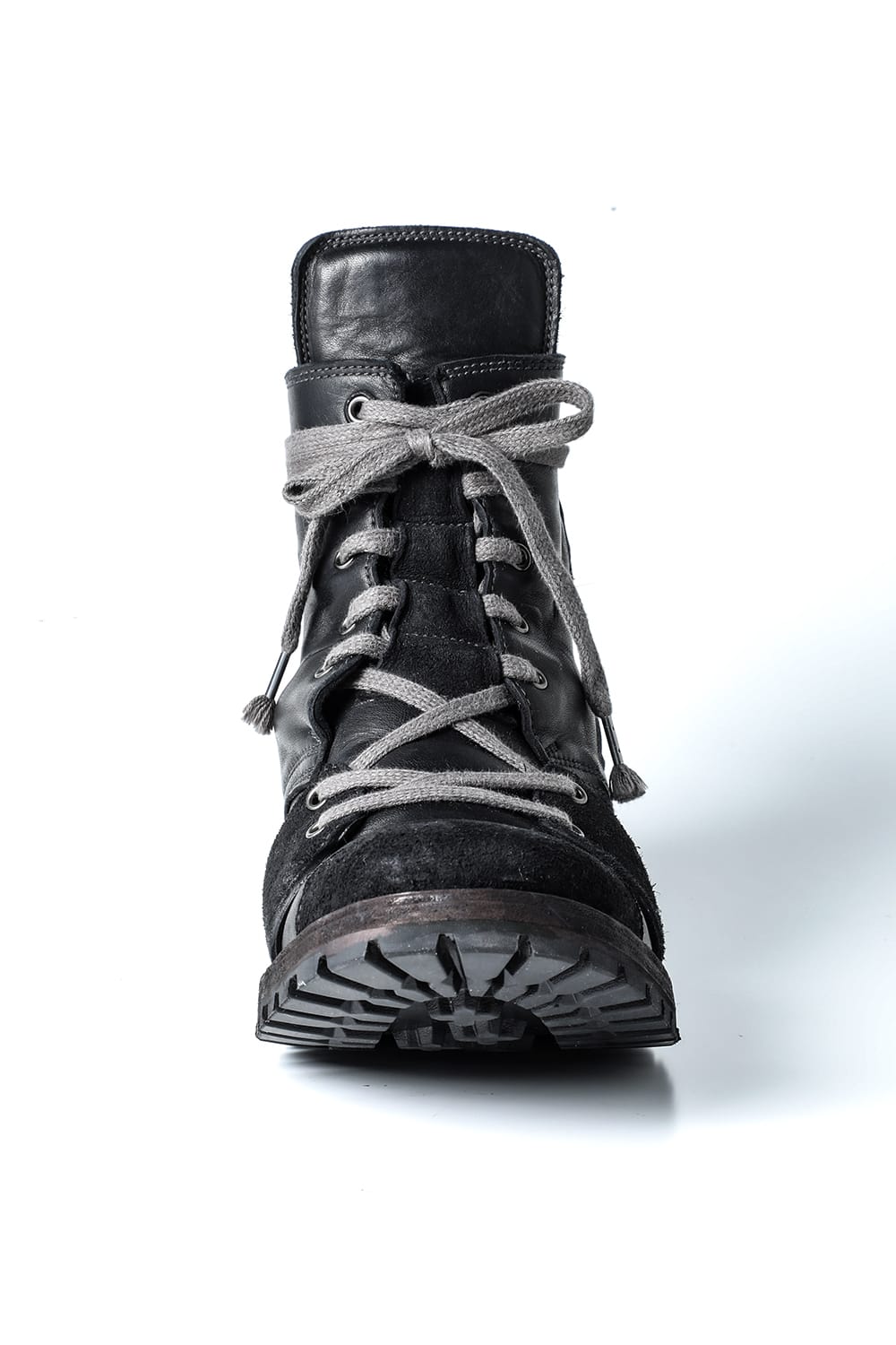 Hose Leather Lace Up Sneaker Boots  Khaki