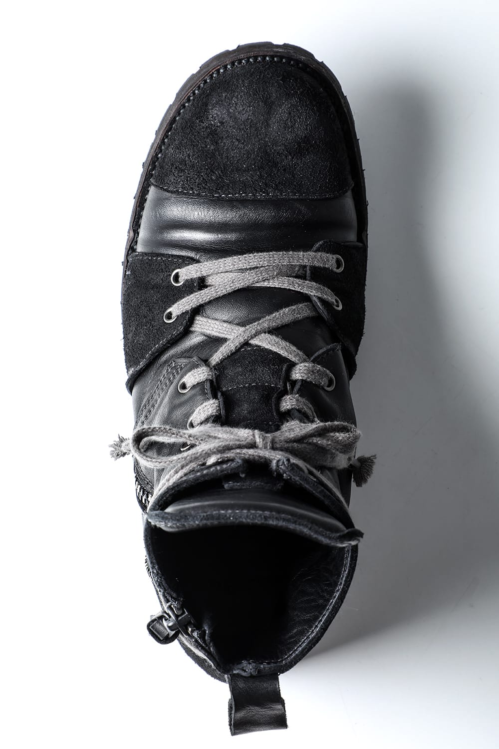 Hose Leather Lace Up Sneaker Boots  Khaki