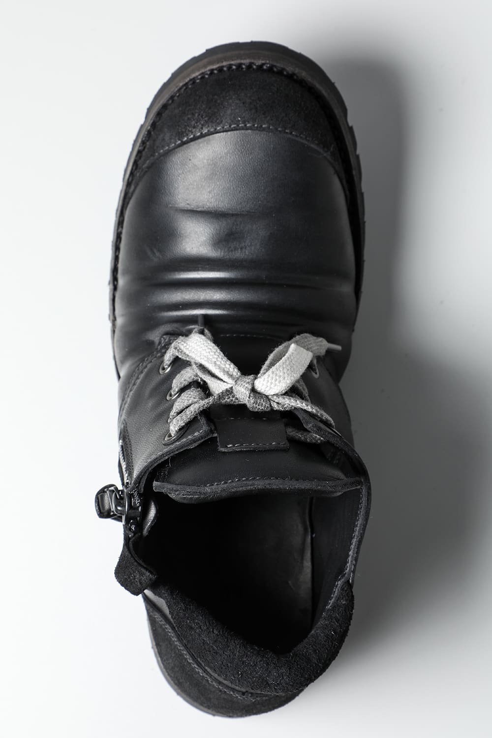 Horse Leathe Sneaker Derbyy Shoes Black