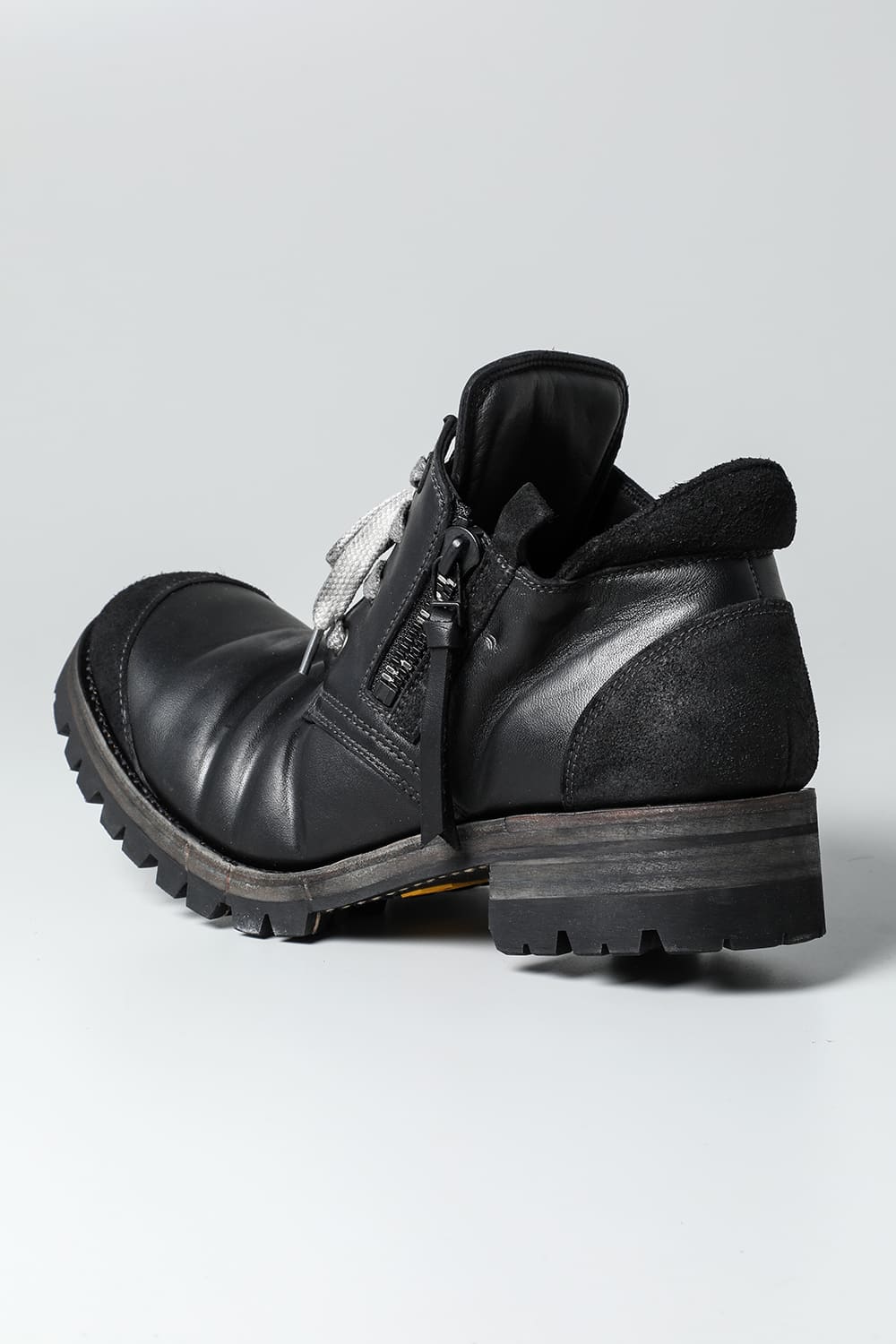 Horse Leathe Sneaker Derbyy Shoes Black