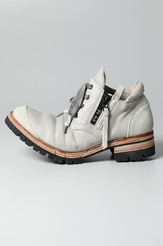 Horse Leathe Sneaker Derbyy Shoes Dusty White