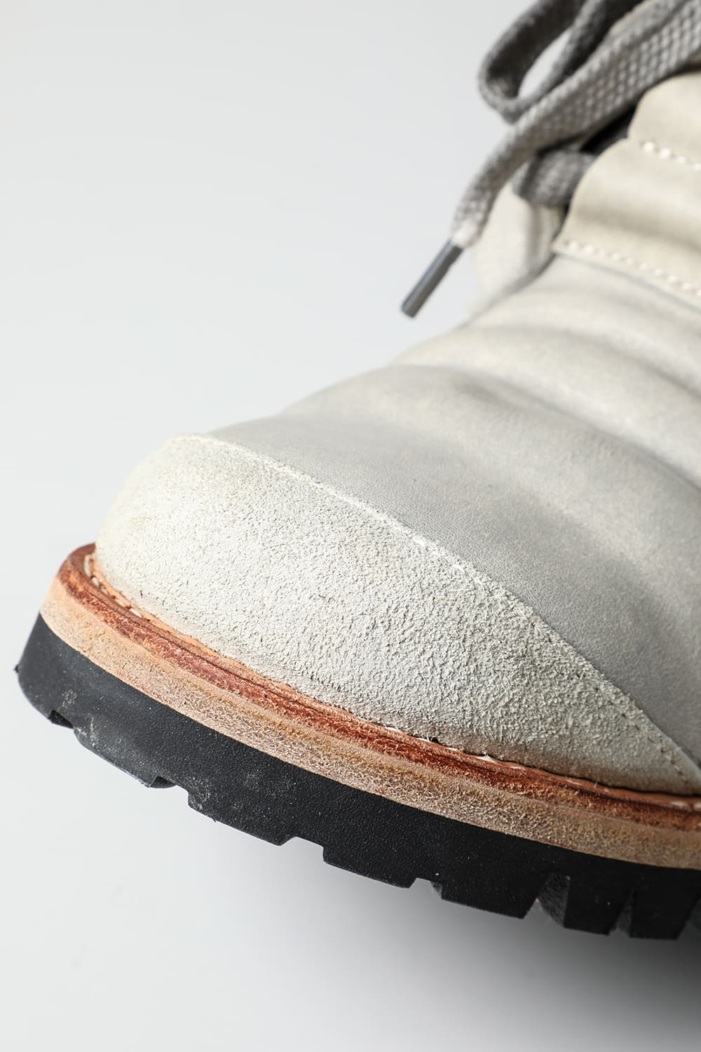 Horse Leathe Sneaker Derbyy Shoes Dusty White