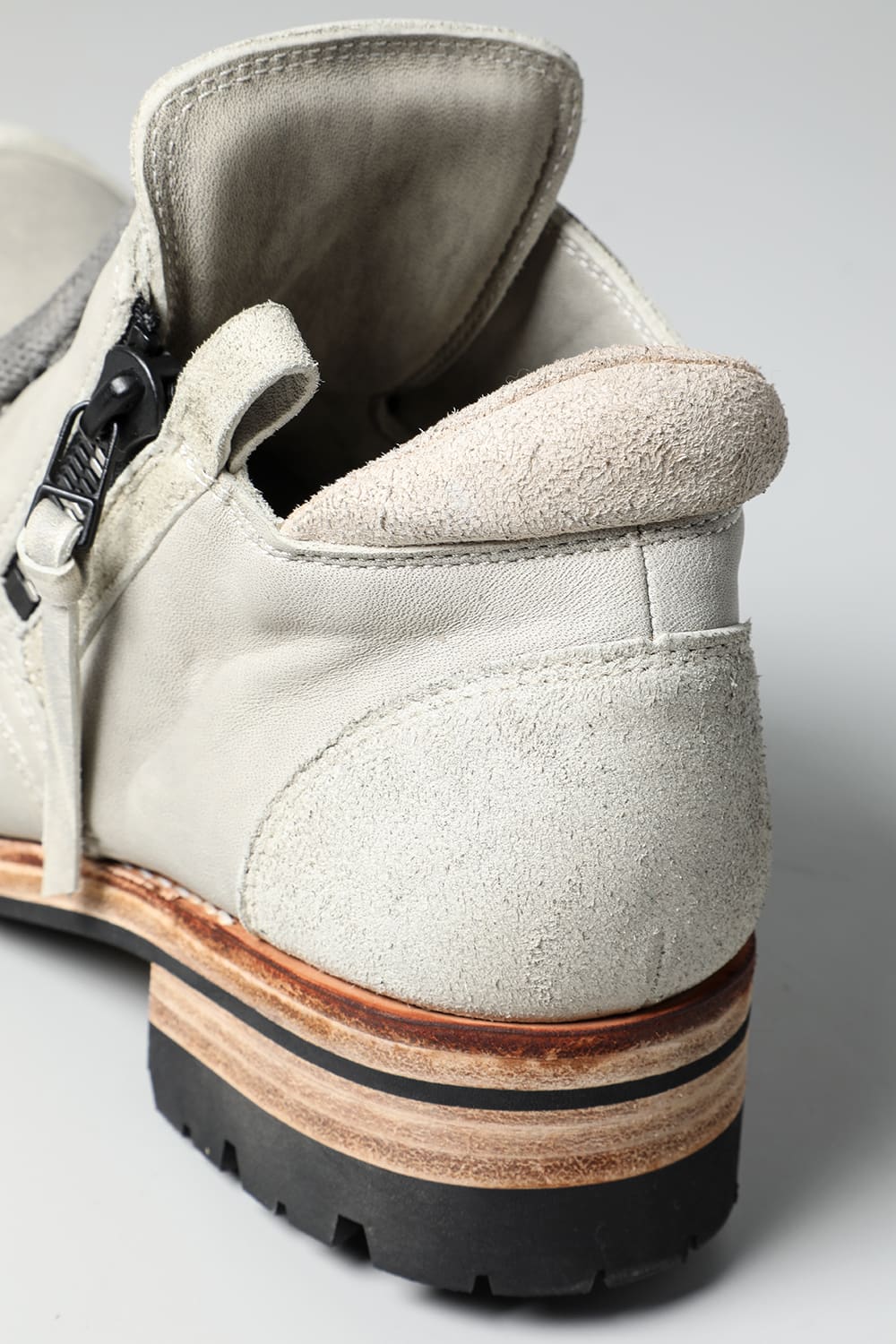 Horse Leathe Sneaker Derbyy Shoes Dusty White