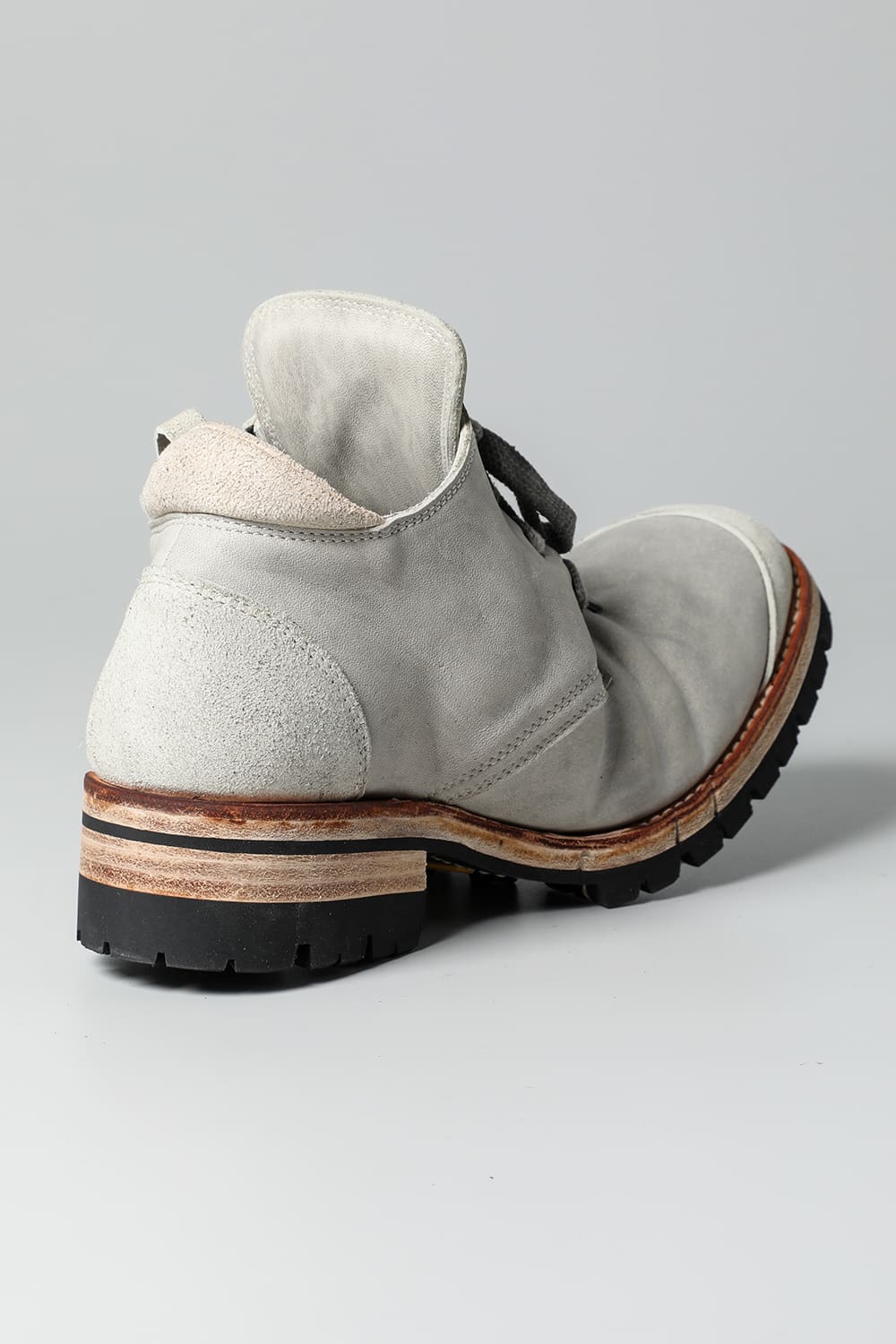 Horse Leathe Sneaker Derbyy Shoes Dusty White