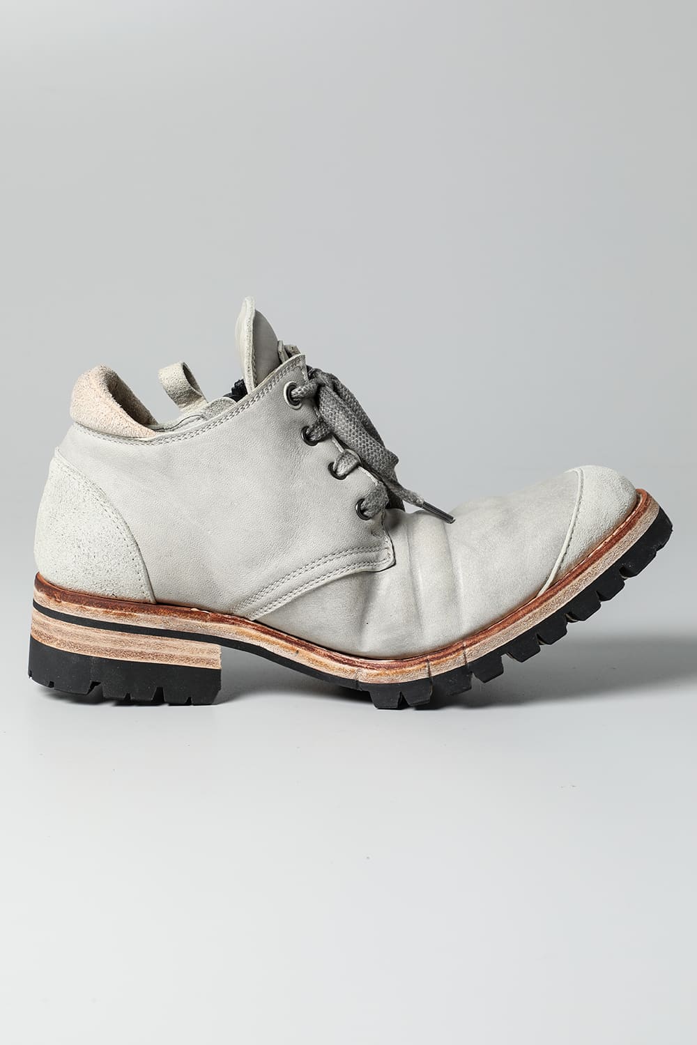 Horse Leathe Sneaker Derbyy Shoes Dusty White