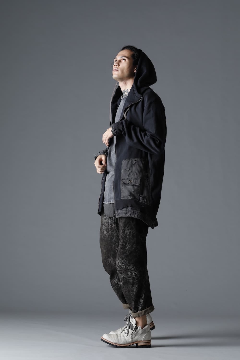 Horse Leathe Sneaker Derbyy Shoes Dusty White