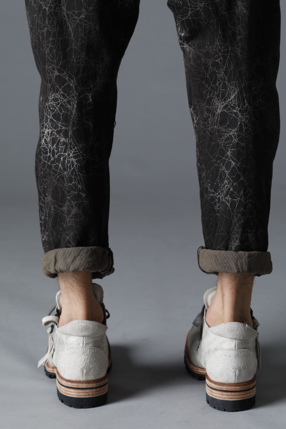 Horse Leathe Sneaker Derbyy Shoes Dusty White