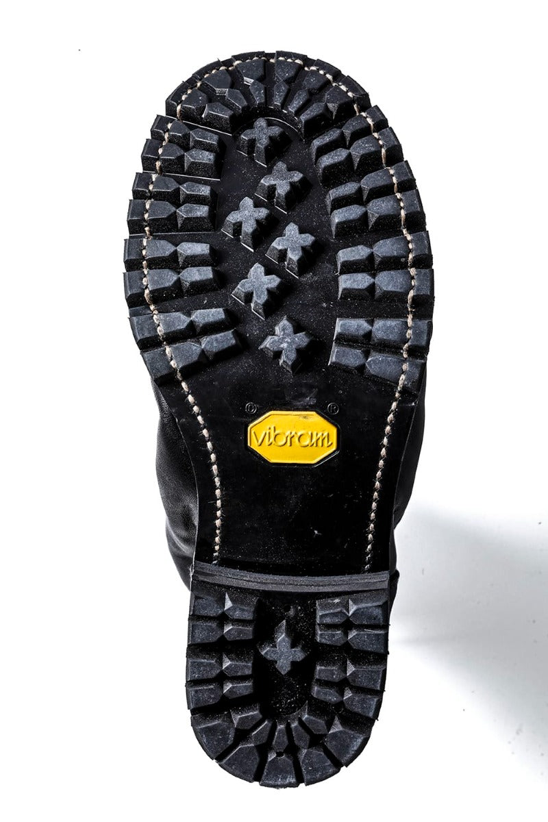 Horse Leather Back Lace-up Boots