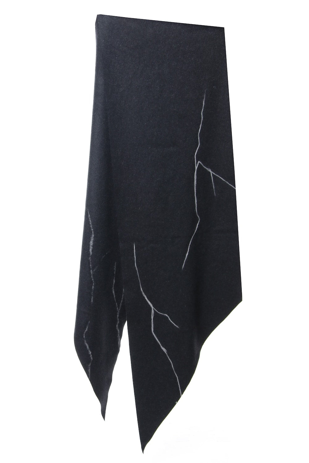 Cashmere needle punch stole