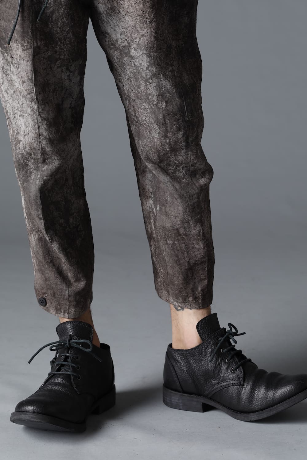 Horse Leathe Derbyy Shoes Dusty White