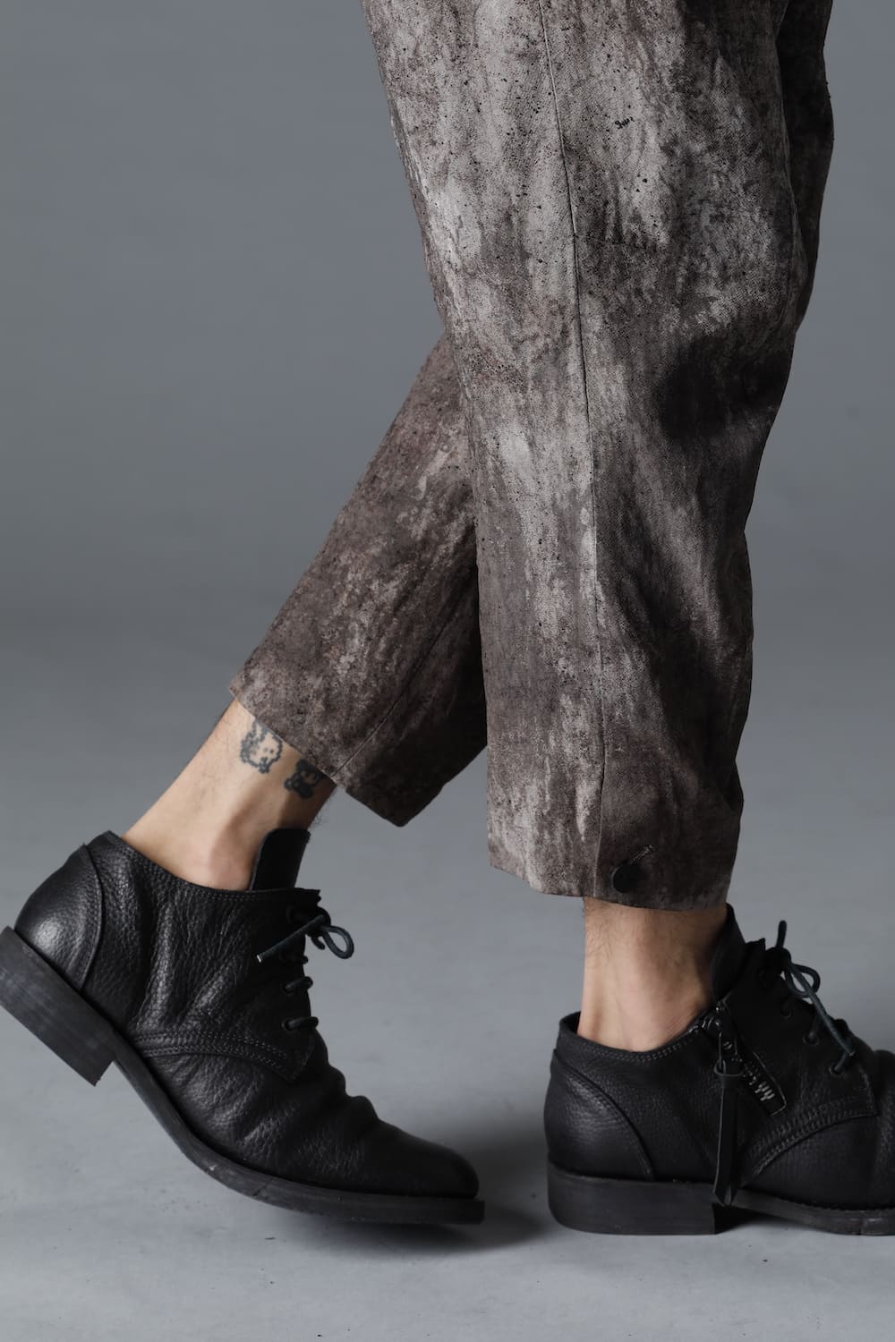 Horse Leathe Derbyy Shoes Dusty White