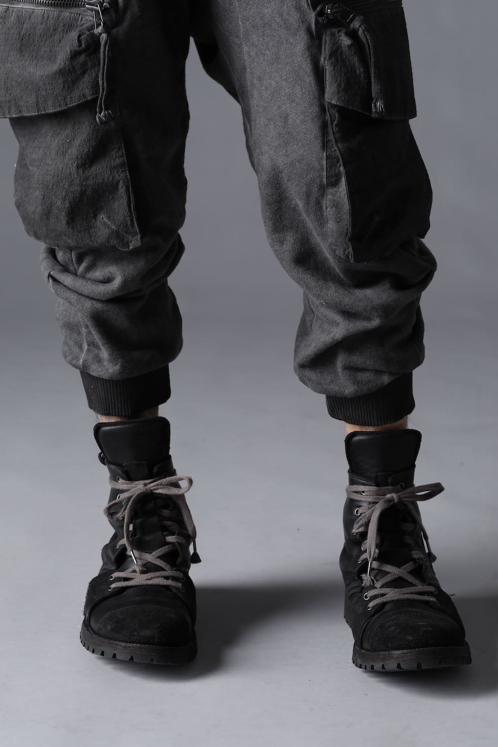 Horse Leather Lace-Up Sneaker Boots   Bone White