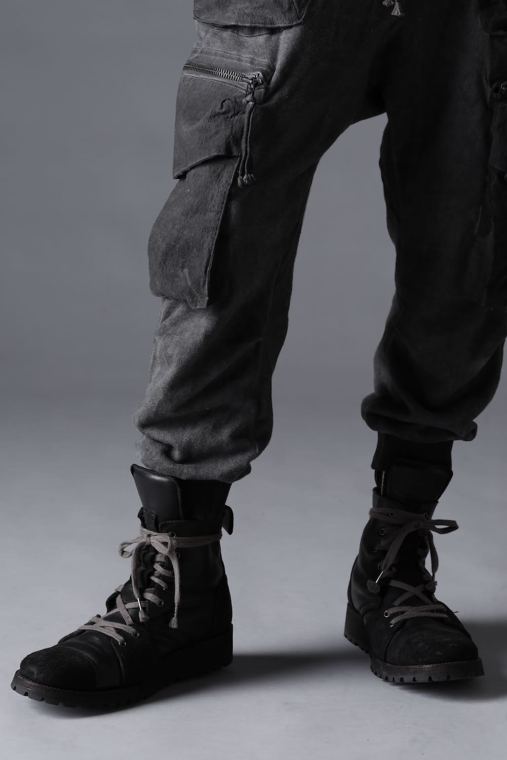 Horse Leather Lace-Up Sneaker Boots   Bone White