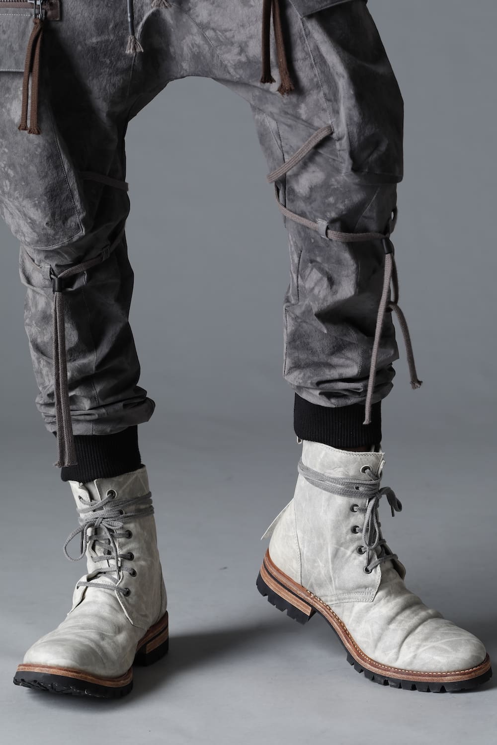 Horse Leathe Lace Up Boots Dusty Brown