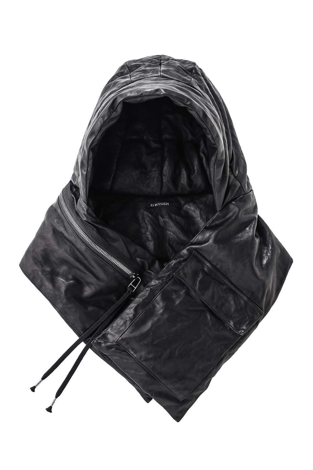 Horse Leather Down Hood Scarf