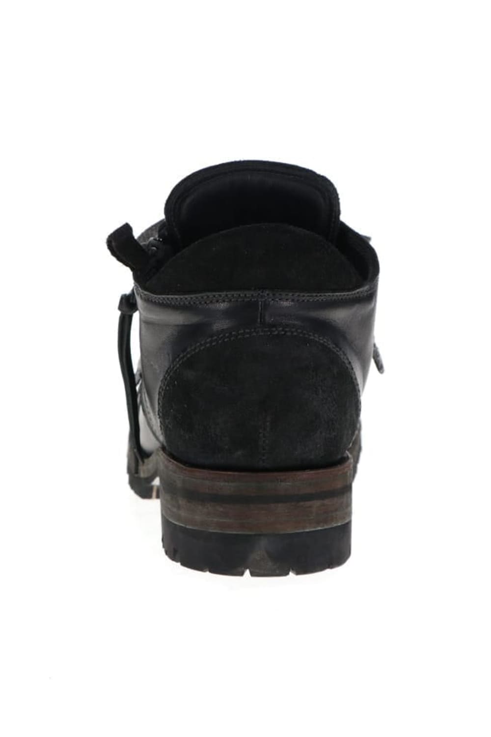 Horse Leather Sneakers Derby Shoes  Black