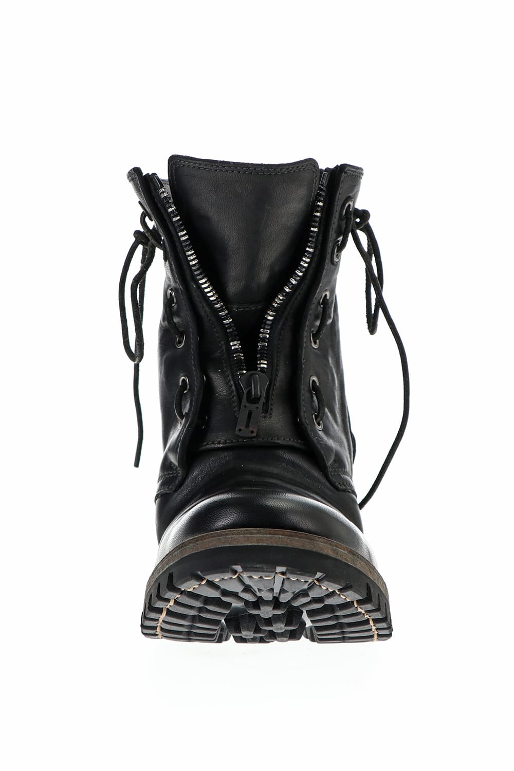Horse Leathe Fireman Boots Black
