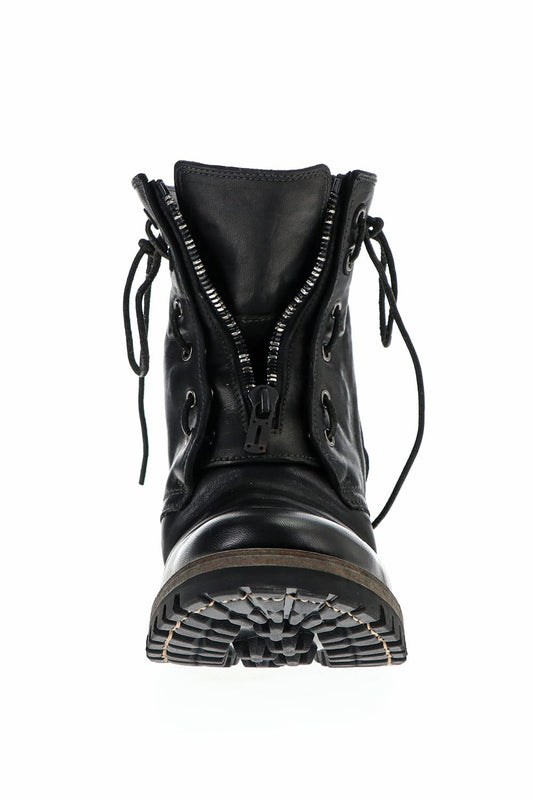 Horse Leathe Fireman Boots Black