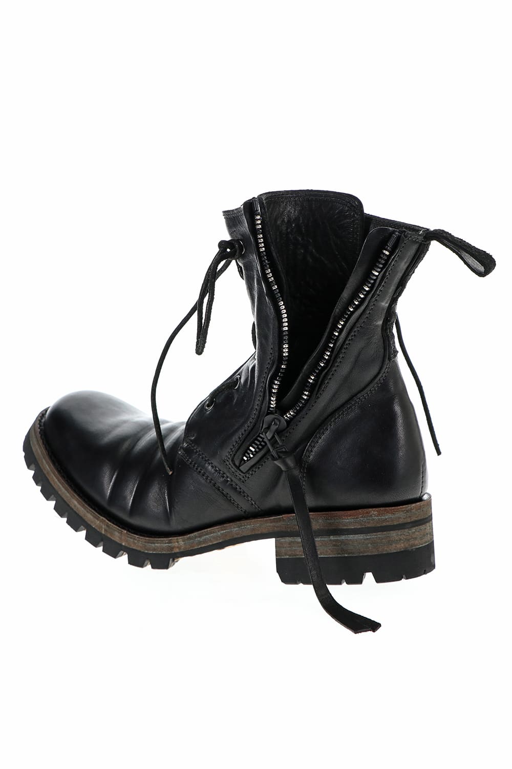 Horse Leathe Fireman Boots Black