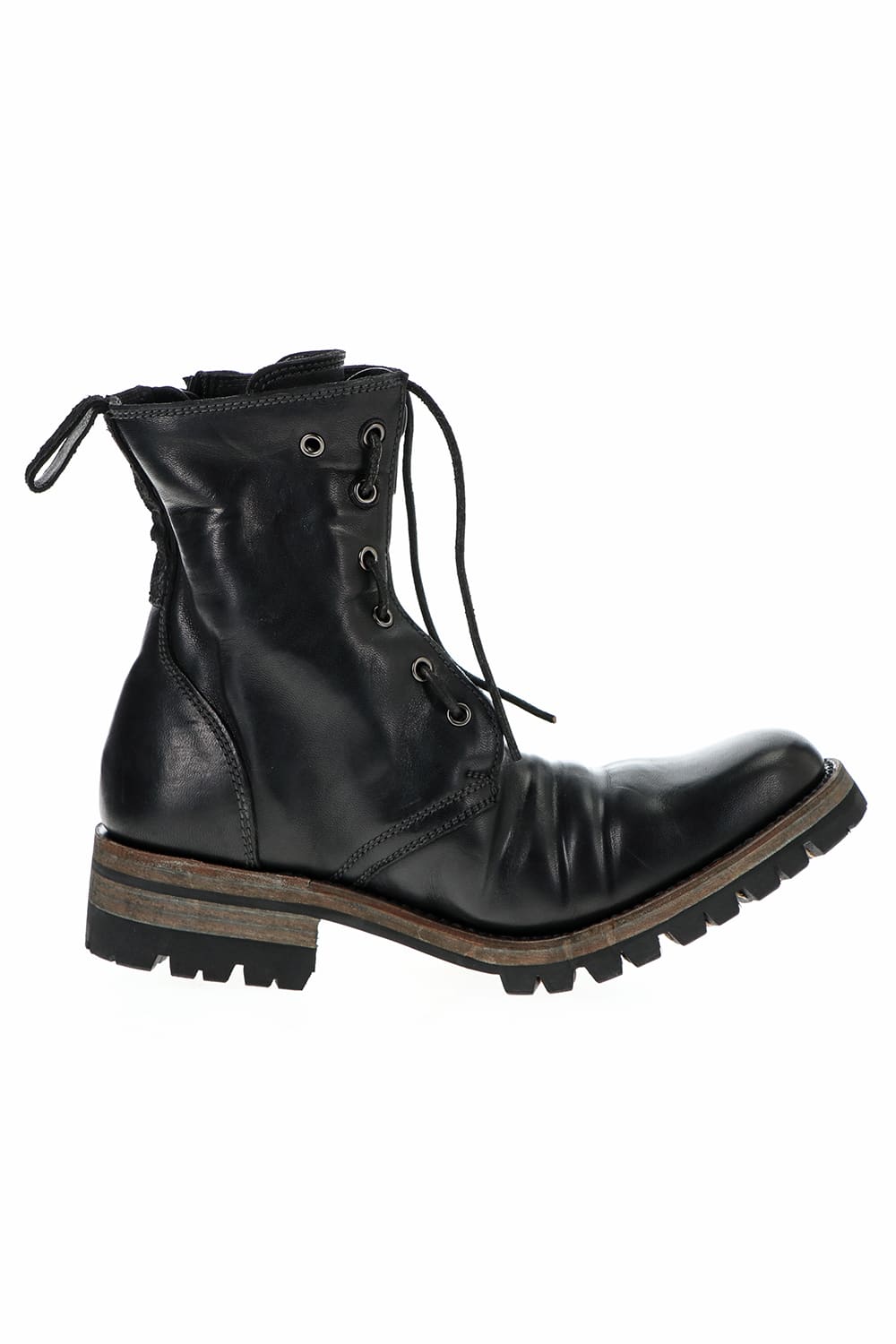 Horse Leathe Fireman Boots Black