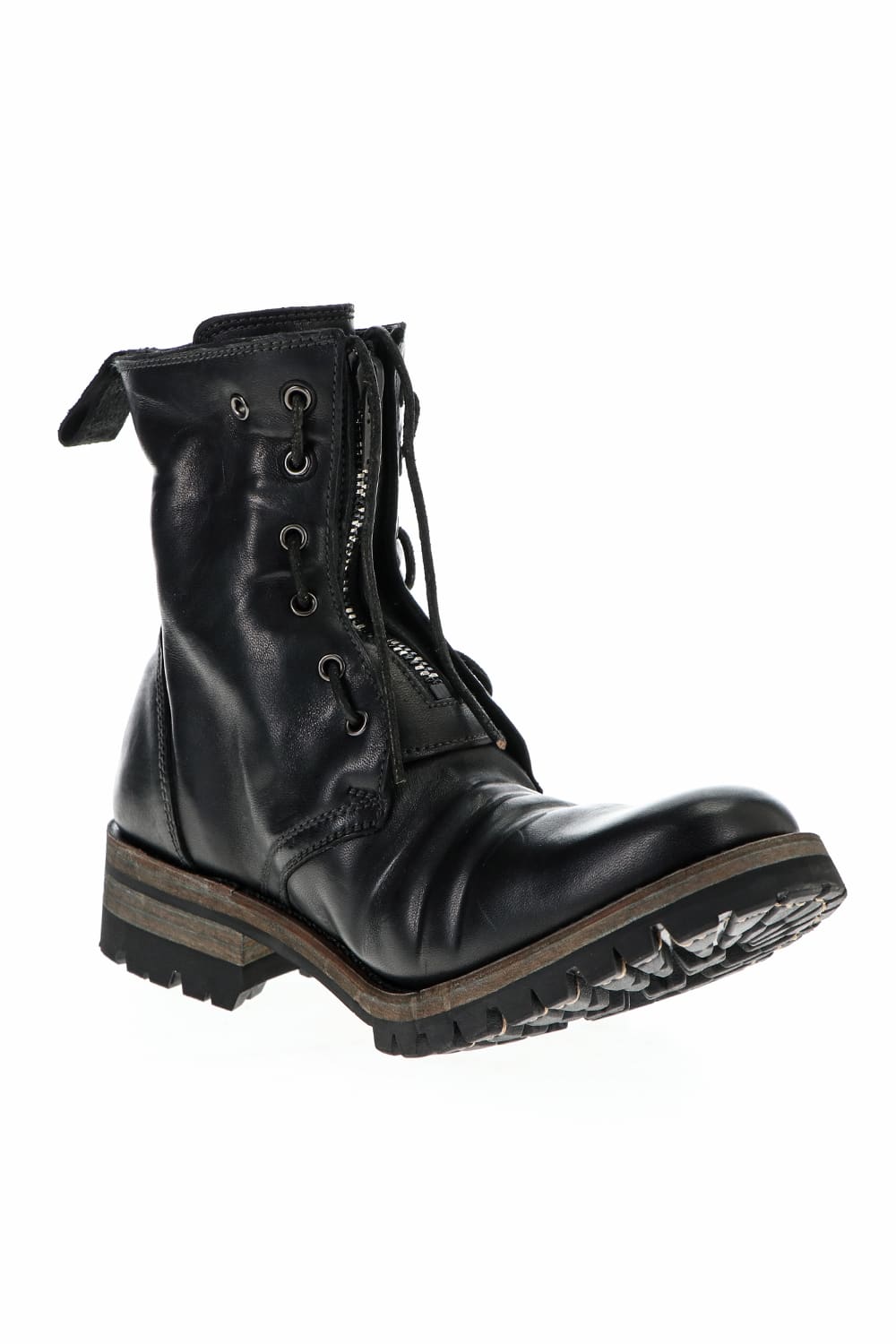 Horse Leathe Fireman Boots Black