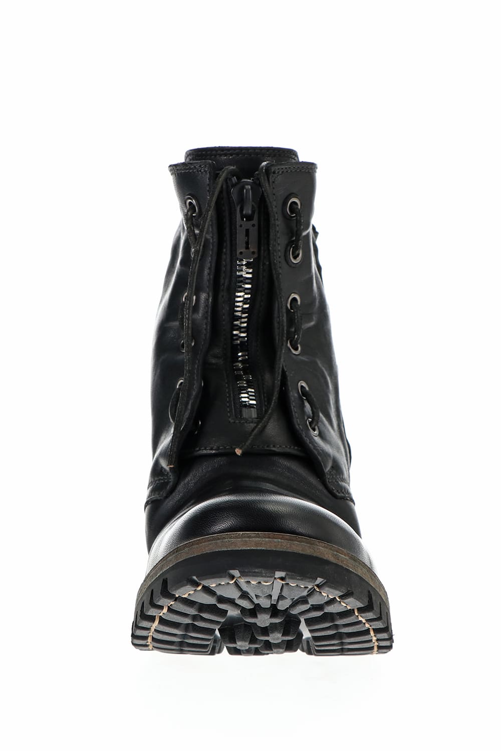 Horse Leathe Fireman Boots Black