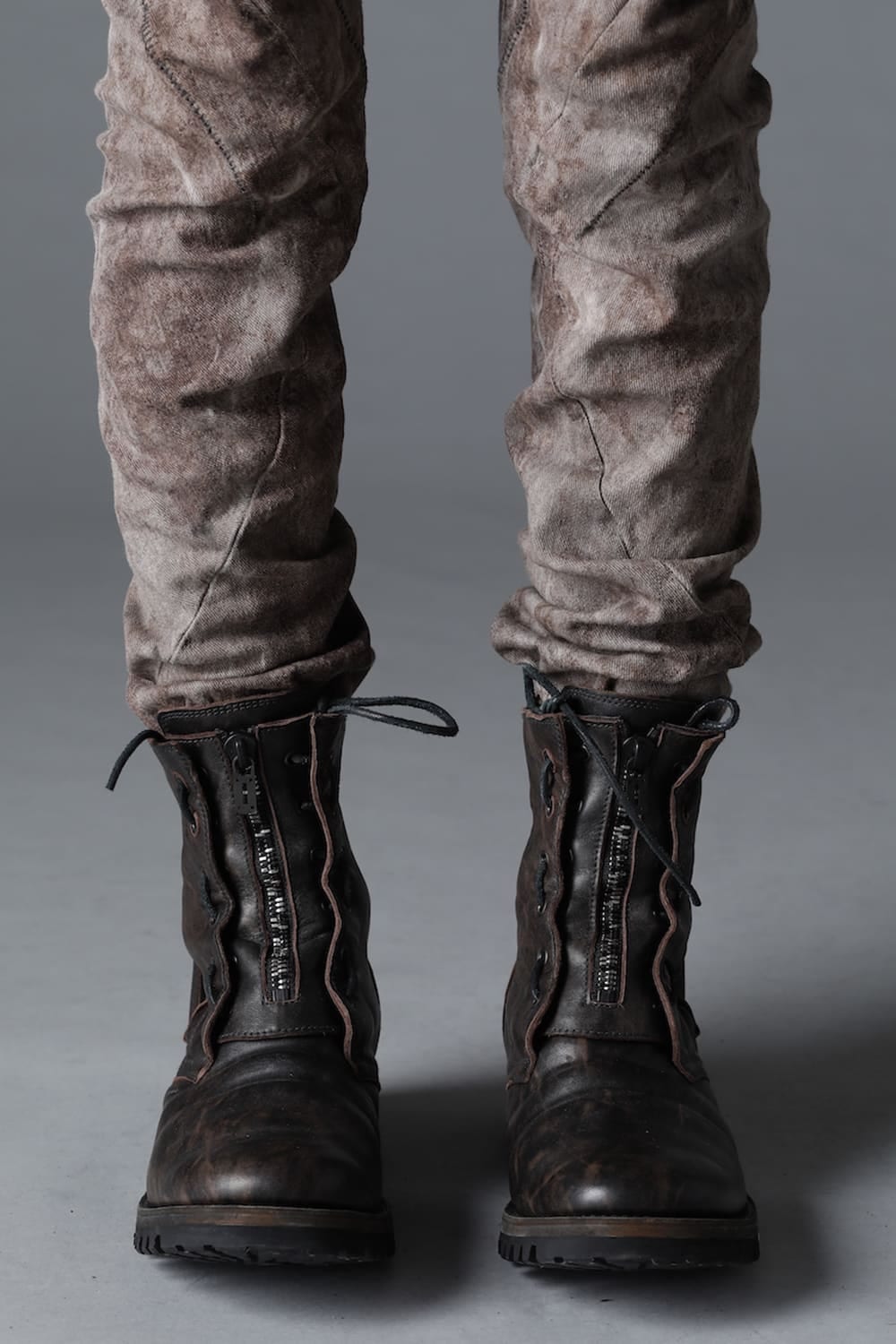 Horse Leathe Fireman Boots Dusty Brown