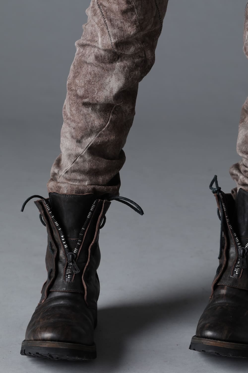 Horse Leathe Fireman Boots Dusty Brown