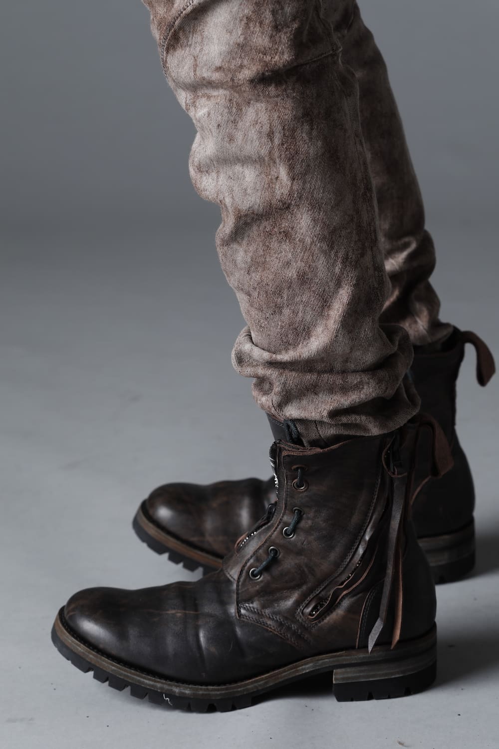 Horse Leathe Fireman Boots Dusty Brown