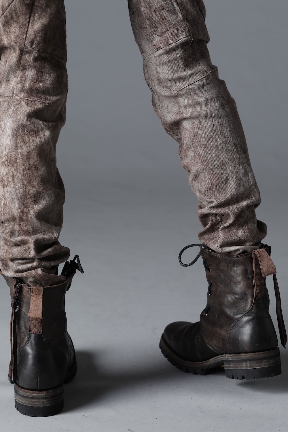 Horse Leathe Fireman Boots Dusty Brown