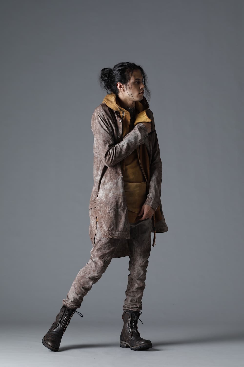 Horse Leathe Fireman Boots Dusty Brown