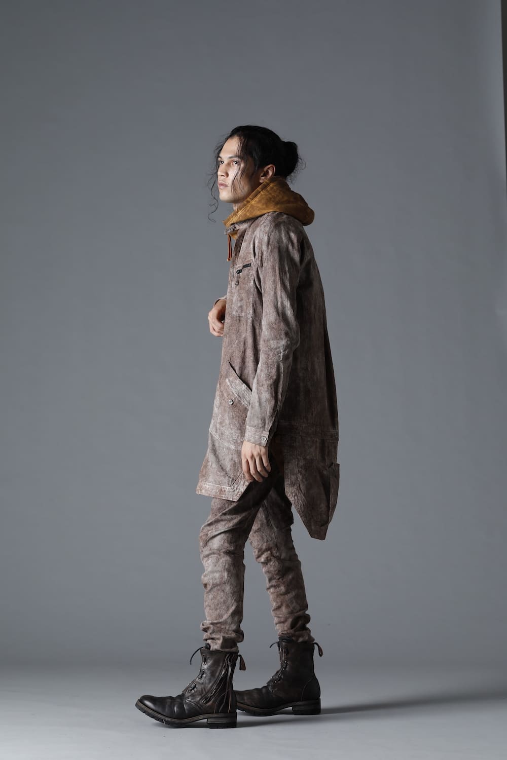 Horse Leathe Fireman Boots Dusty Brown