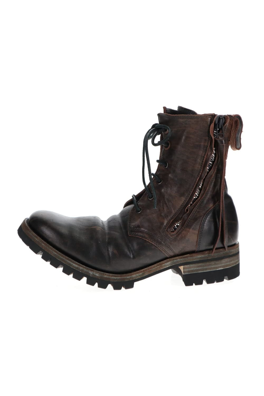 Horse Leathe Fireman Boots Dusty Brown