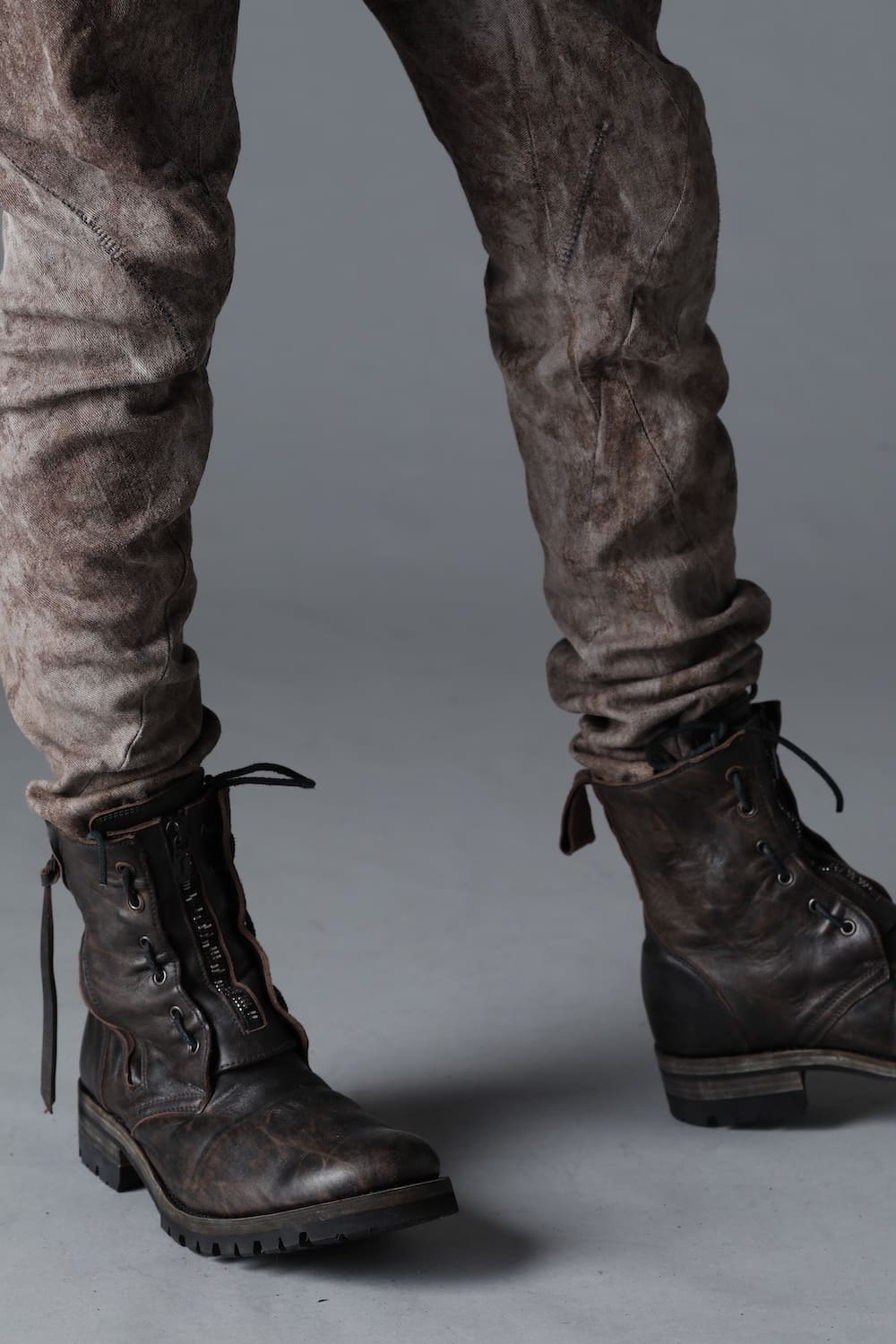 Horse Leathe Fireman Boots Dusty Brown