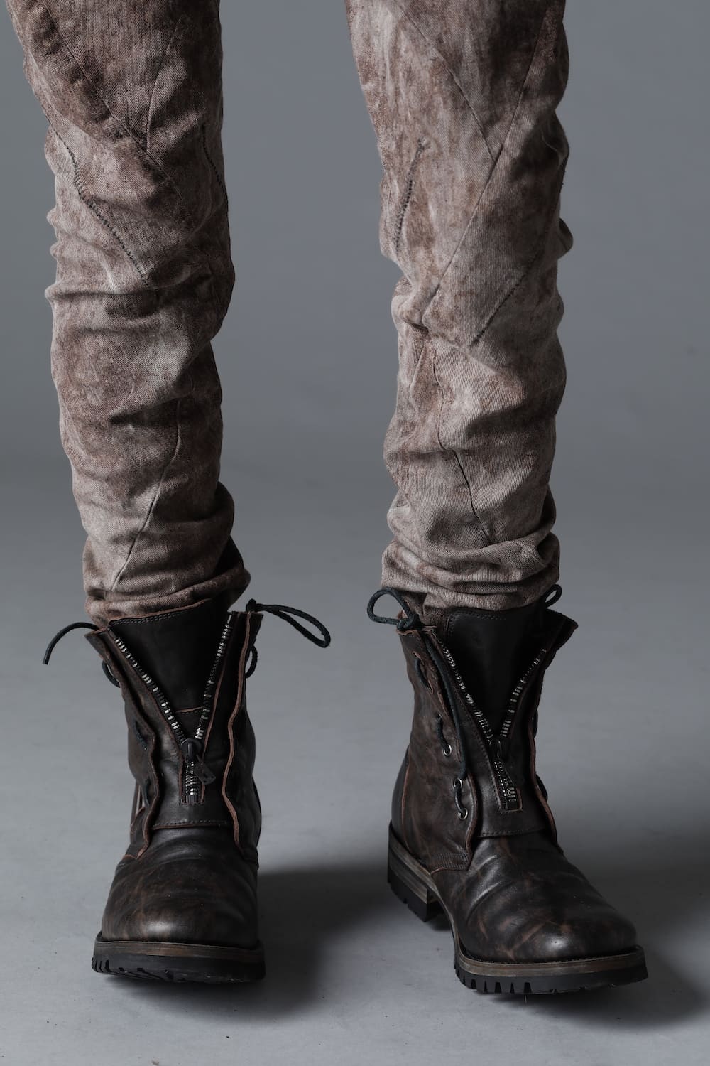 Horse Leathe Fireman Boots Dusty Brown